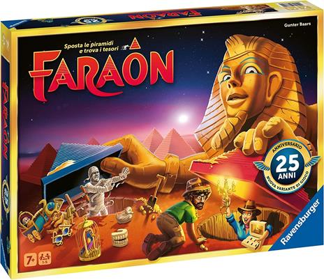 Ravensburger  Faraon Edizione 25° Anniversario, Gioco Da Tavolo, Da 1 A 5 Giocatori, 7+ Anni - 2