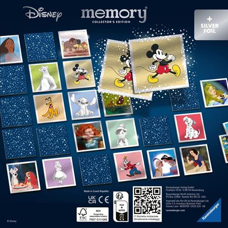 Ravensburger - Memory® Disney Classic Collector's Edition, 64 Tessere, Gioco Da Tavolo, 3+ Anni - 2