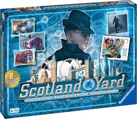 Ravensburger  Scotland Yard 40° Anniversario, Gioco Da Tavolo, Da 2 a 6 Giocatori, 8+ Anni - 2