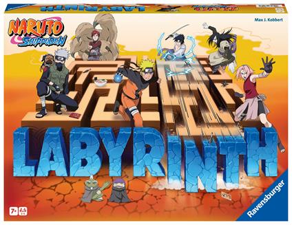 Ravensburger  Labirinto Naruto, Gioco Da Tavolo, Da 2 a 4 Giocatori, 7+ Anni