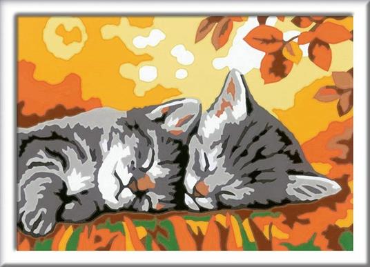 Ravensburger - CreArt Serie E: Gattini in Autunno, Kit per Dipingere con i  Numeri, Contiene una Tavola Prestampata, Pennello - Ravensburger - Creart -  Pittura - Giocattoli