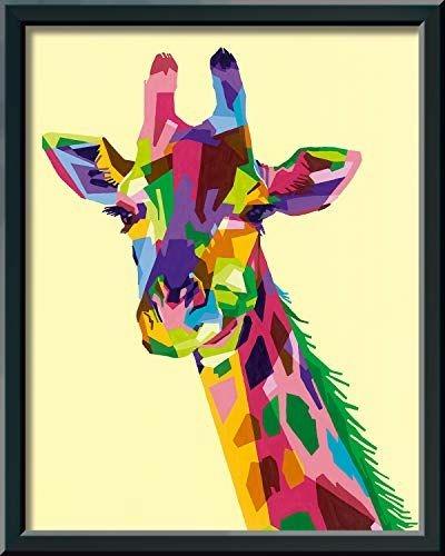 Ravensburger - CreArt Giraffa, Kit per Dipingere con i Numeri, Contiene Tavola Prestampata 24x30 cm, Pennello - 2