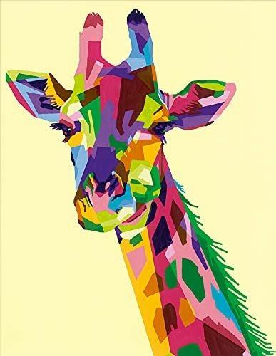 Ravensburger - CreArt Giraffa, Kit per Dipingere con i Numeri, Contiene Tavola Prestampata 24x30 cm, Pennello - 3