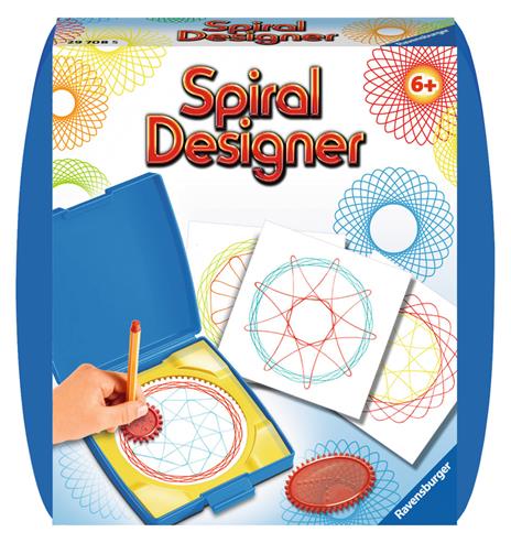 Ravensburger - Mini Spiral Designer blu, Gioco Creativo per Disegnare, Bambini 6-12 Anni