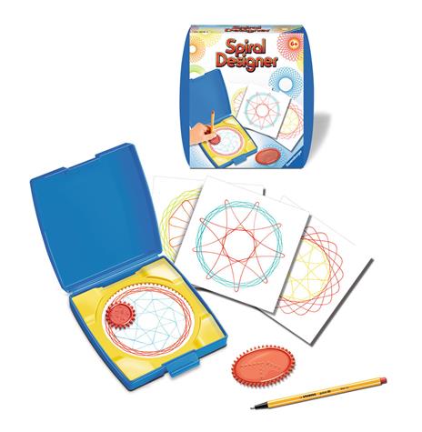 Ravensburger - Mini Spiral Designer blu, Gioco Creativo per Disegnare, Bambini 6-12 Anni - 2