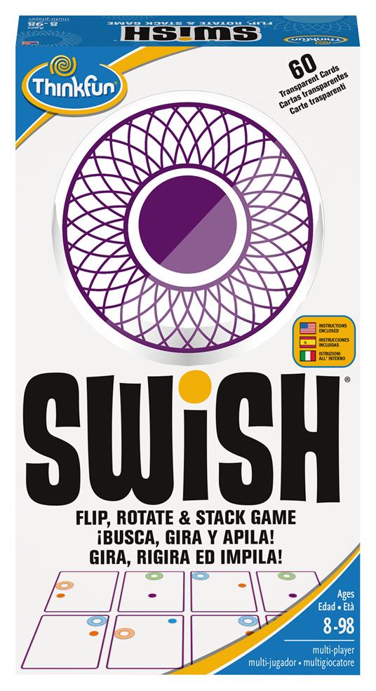 ThinkFun - Swish, Gioco di Carte per Bambini, Ragionamento e Percezione Visiva, Età 8+ Anni