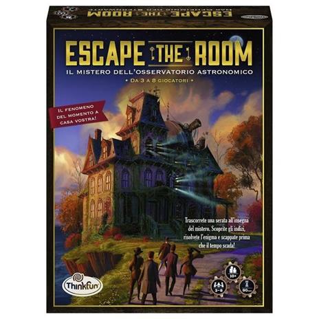ThinkFun - Escape The Room: Il Mistero dell'Osservatorio, Gioco di Logica da Tavolo per Adulti, 3-8 Giocatori, Età 10+ Anni - 7