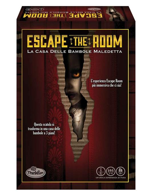 ThinkFun - Escape The Room: La Casa delle Bambole Maledetta, Gioco da Tavolo per Adulti, 1-4 Giocatori, Età 13+ Anni