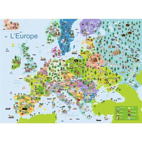 Puzzle 150 pezzi Cartina D'Europa - 2