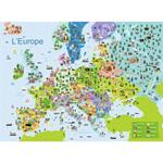Puzzle 150 pezzi Cartina D'Europa