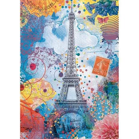 Puzzle N 1500 p - Torre Eiffel multicolore - 2