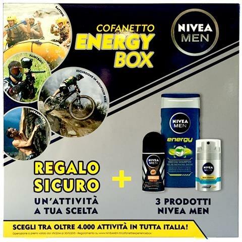 Confezione Regalo Nivea Man Cofanetto Energy Box. Doccia Shampoo,  Deodorante, Gel viso - Nivea Men - Idee regalo | IBS