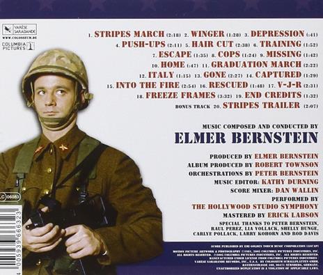 Stripes (Colonna sonora) - CD Audio di Elmer Bernstein - 2