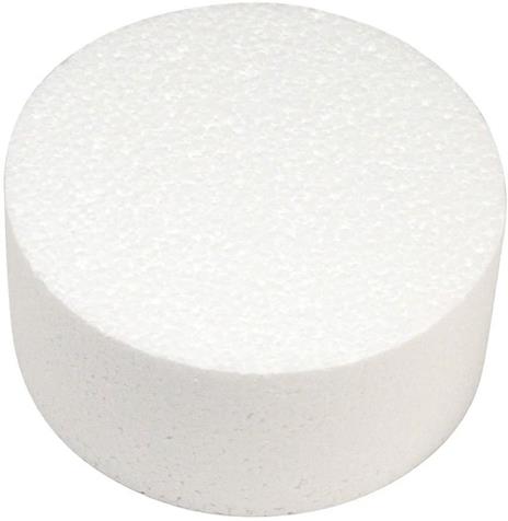 Rayher 3000400 - Disco in polistirolo, Ideale come supporto per torte, Bianco, Diametro 15 cm, Altezza 7 cm