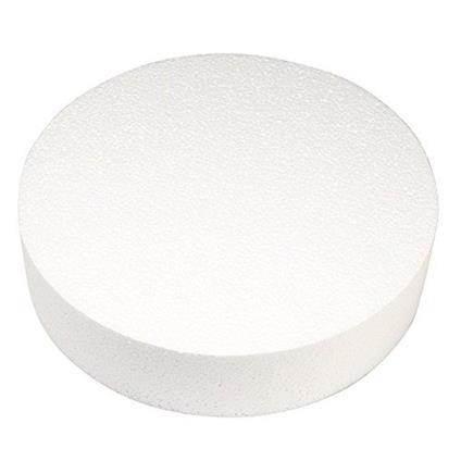 Rayher Styrofoam Disc, 30 cm x 7 cm, Bianco