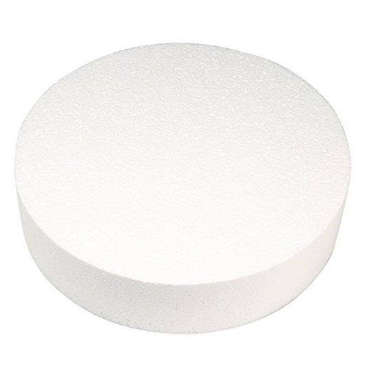 Rayher Styrofoam Disc, 30 cm x 7 cm, Bianco