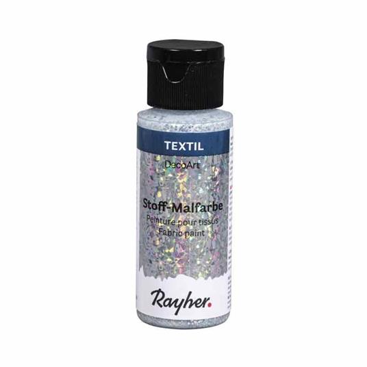 Pittura per tessuti estremi glitter blu