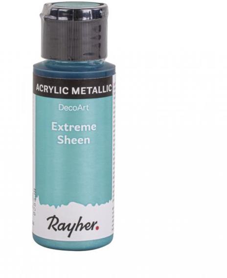 RAYHER Extreme Sheen Metallic, Colore, Acquamarina, 3.5 x 3.5 x 10.2 cm, 6 unità - 2