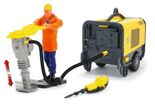 Dickie Toys. Kids Mate. Wacker Neuson. Scavatrice E Trivella Con Generatore Elettrico + Personaggio - 2