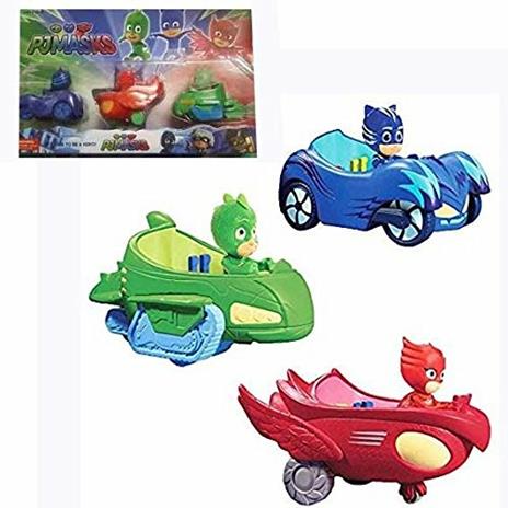 PJ Masks Gift Pack 3 veicoli cm.7 con personaggio