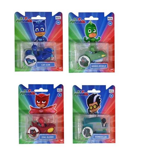 Pj Masks Veicolo Die Cast Con Mini Personaggio 7 Cm (Assortimento) - 2