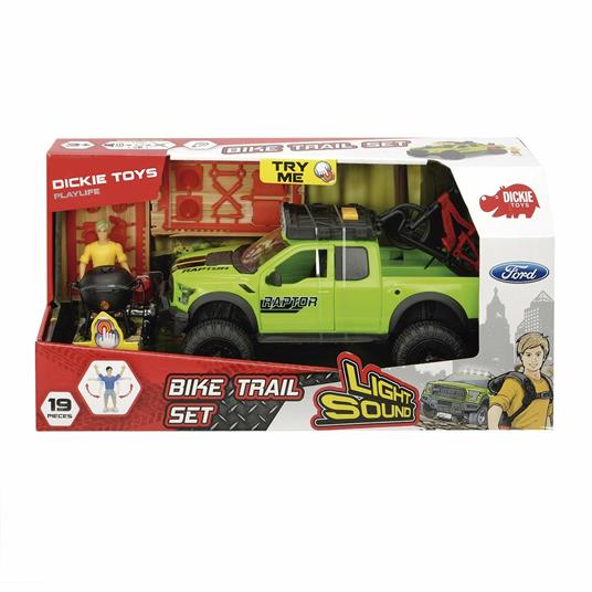 Dickie Toys. Playlife. Bike Set Con Ford Raptor 1:24 - 20