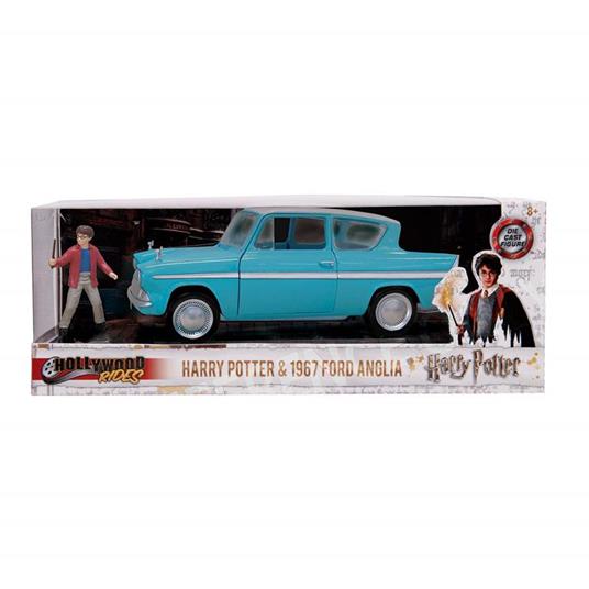 Harry Potter Ford Anglia 1959 in scala 1:24 con personaggio di Harry in die cast - 2