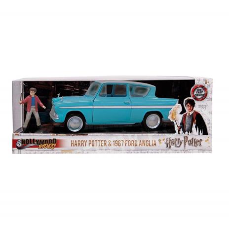 Harry Potter Ford Anglia 1959 in scala 1:24 con personaggio di Harry in die cast - 6