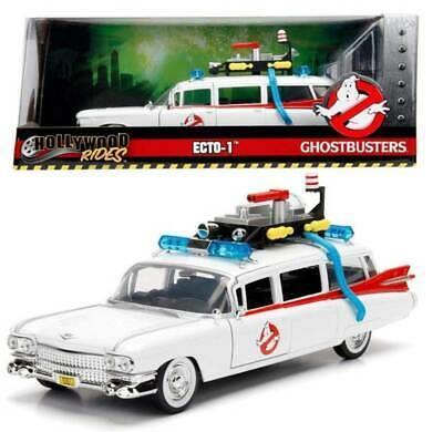 Ghostbusters. Ecto-1 In Scala 1.24 Die-Cast, Funzionamento A Ruota Libera, Parti Apribili