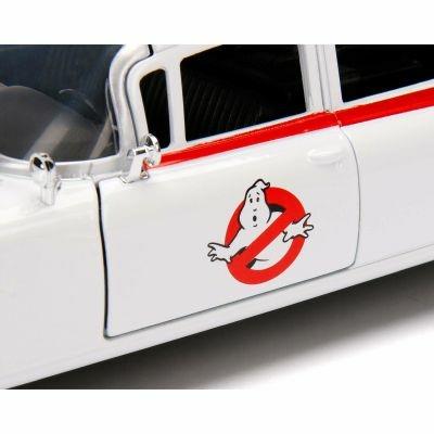 Ghostbusters. Ecto-1 In Scala 1.24 Die-Cast, Funzionamento A Ruota Libera, Parti Apribili - 12