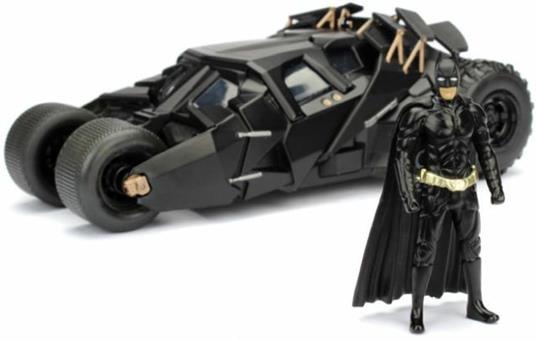 Batman. The Dark Knight Batmobile In Scala 1:24 Con Personaggio Die-Cast - 7