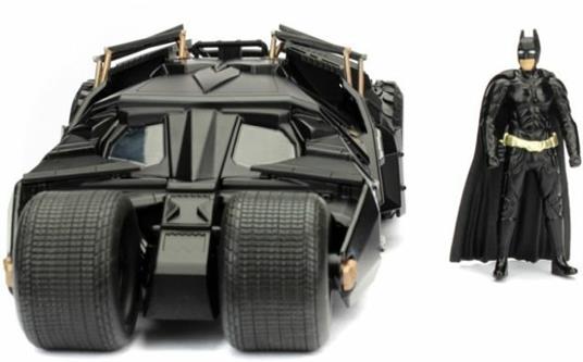 Batman. The Dark Knight Batmobile In Scala 1:24 Con Personaggio Die-Cast - 8