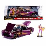 Dc Comics Batgirl 1957 Chevy In Scala 124 Die-Cast Con Personaggio Di Batgirl In Die Cast