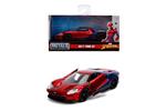 Marvel. Spider-Man Ford Gt Del 2017 In Scala 1:32 Die-Cast, Funzionamento A Ruota Libera, Parti Apribili