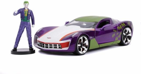 Auto Chevy Corvette Stingray 2009 Joker con personaggio scala 1:24. Jada (3255020) - 4