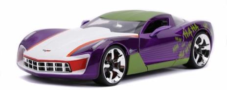 Auto Chevy Corvette Stingray 2009 Joker con personaggio scala 1:24. Jada (3255020) - 5