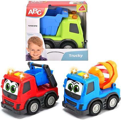 Dickie Toys Volvo Trucky Mezzi Da Costruzione, Cm. 13 Assortimento