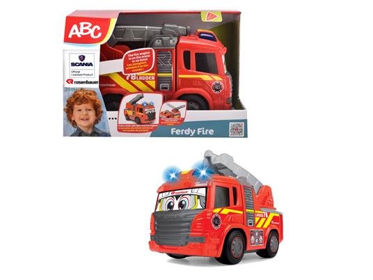 Dickie Toys: Abc Ferdy Fire, Camion Pompieri Cm. 25, Luci E Suoni, Motorizzato