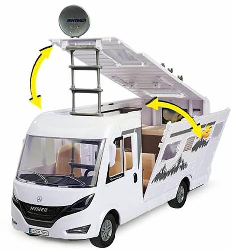 Dickie Toys Camper Set Con Camper Hymer In Scala 1 24, Personaggio E Accessori Per Il Campeggio - 3