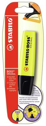 Evidenziatore - STABILO BOSS ORIGINAL - Pack da 1 - Giallo