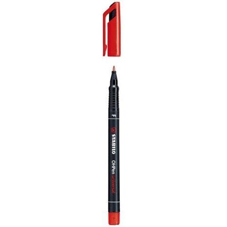 Marcatore - STABILO OHPen universal Permanente - Tratto Fine (0,7 mm) - Rosso - 2