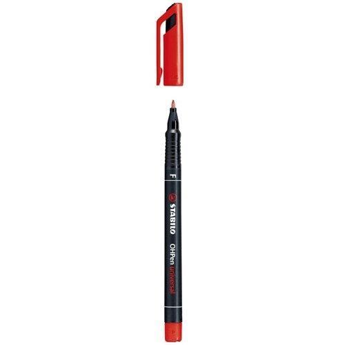 Marcatore - STABILO OHPen universal Permanente - Tratto Fine (0,7 mm) - Rosso - 2