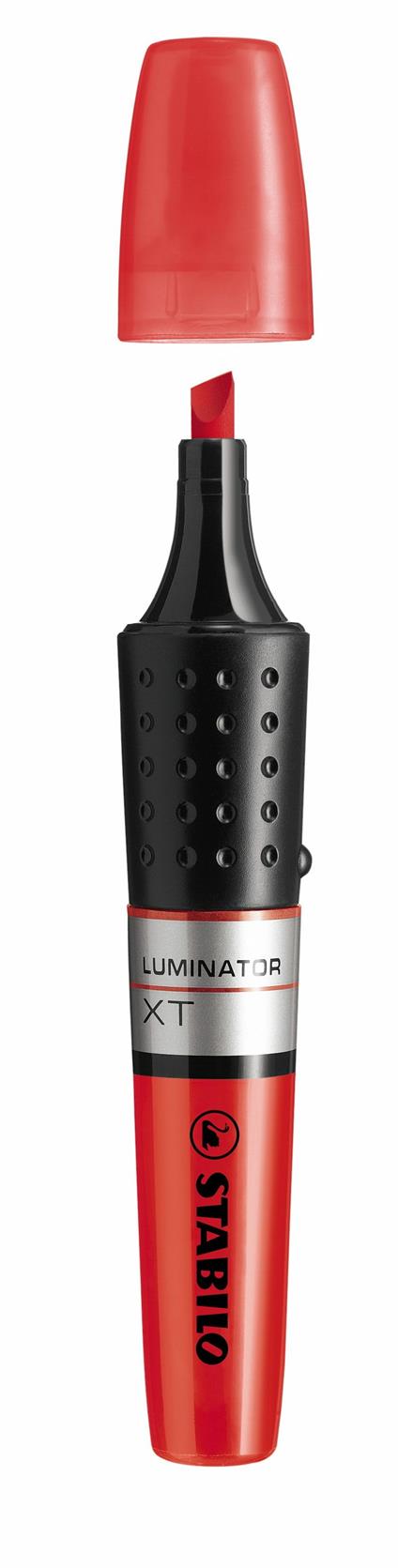 Evidenziatore - STABILO LUMINATOR - lunga durata e doppio tratto (2 + 5 mm)  - Rosso