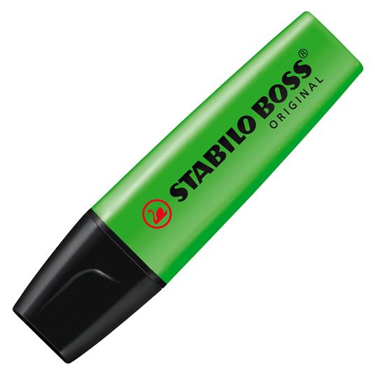 Evidenziatore - STABILO BOSS ORIGINAL - Verde - STABILO - Cartoleria e  scuola | IBS