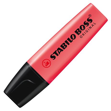 Evidenziatore - STABILO BOSS ORIGINAL - Rosso - 5