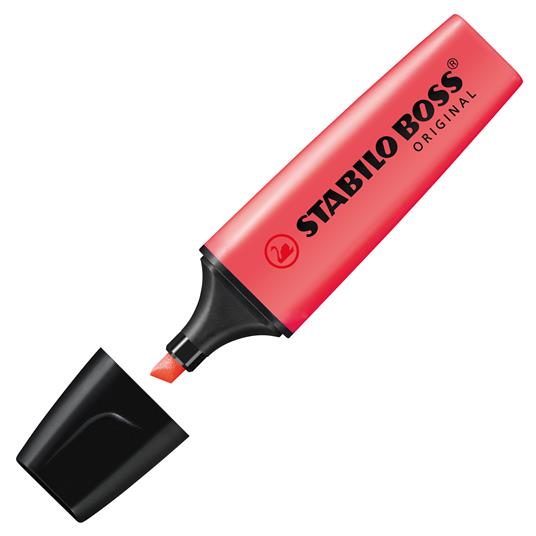 Evidenziatore - STABILO BOSS ORIGINAL - Rosso - 6