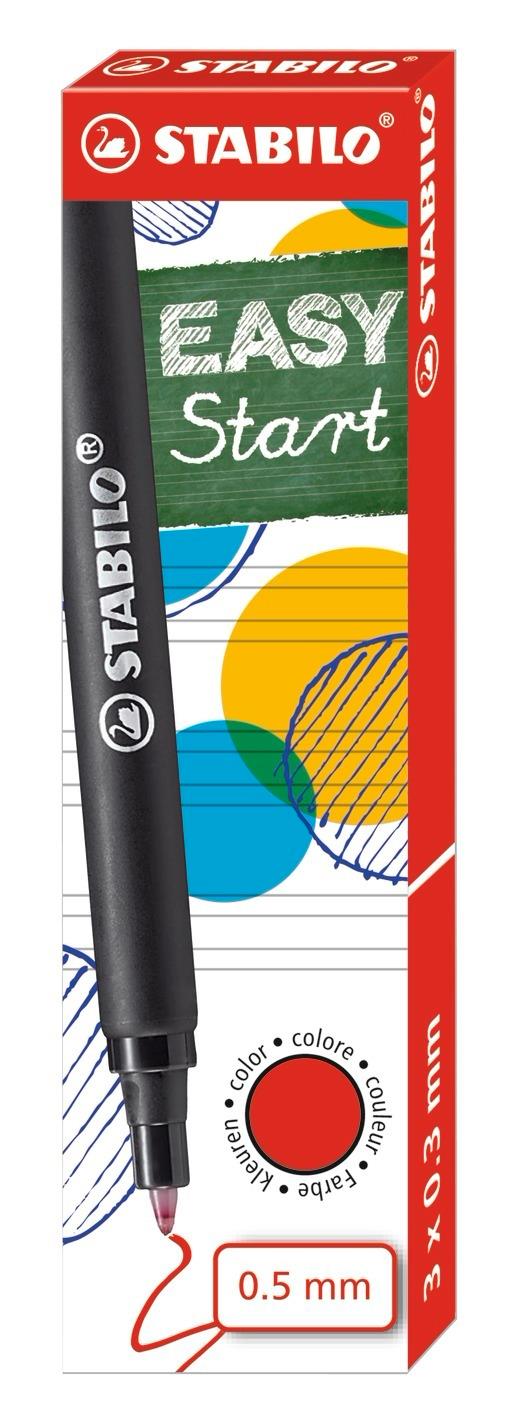 Cartuccia per Penna Roller ergonomica - STABILO EASYOriginal - Tratto M  (0,5 mm) - Colore Rosso - STABILO - Cartoleria e scuola