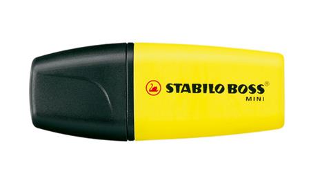 Evidenziatore - STABILO BOSS MINI - Box in plastica da 4 - Colori assortiti - 3