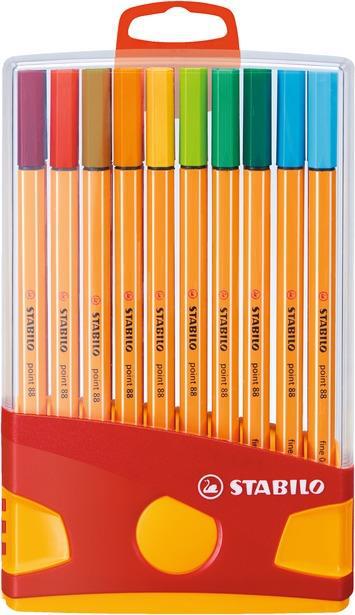 Fineliner - STABILO point 88 - Colorparade in Rosso - Astuccio da 20 con  appendino - Colori assortiti - STABILO - Cartoleria e scuola