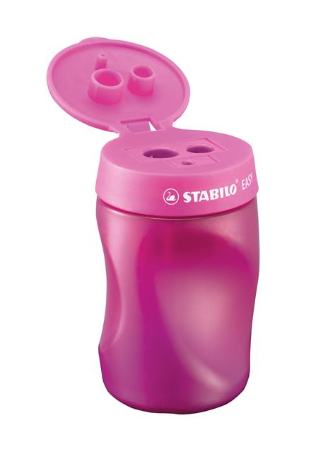 Temperamatite Ergonomico - STABILO EASYtemperino per Mancini - Rosa - 2